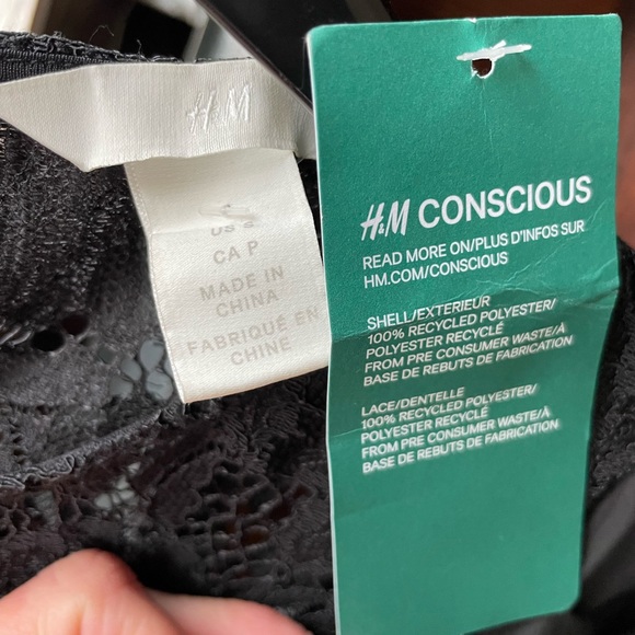 H&M Conscious Lace Trimmed Dress New with tags! - Picture 12 of 14